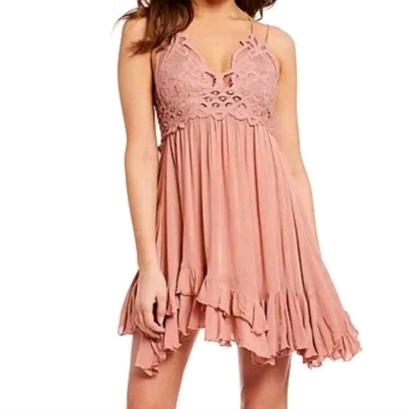 Free People Adella Slip Dress in  Ballet Rose• XS - Picture 10 of 13